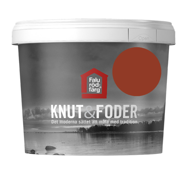 FALU RÖDFÄRG KNUT&FODER LJUSRÖD 1L | Beijerbygg Byggmaterial